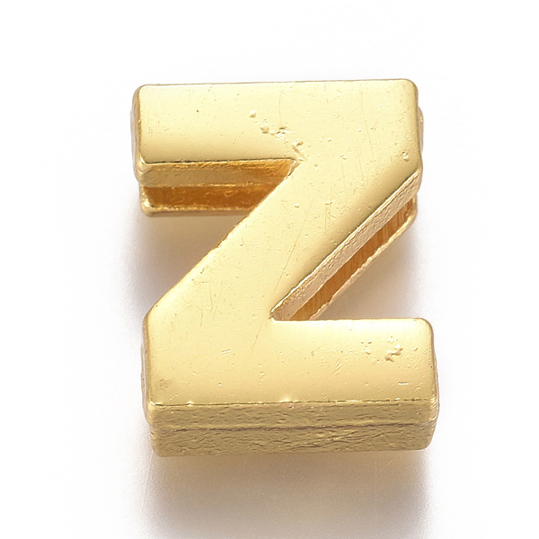 

PandaHall Alloy Slide Charms, Letter Z, 12.5x10x4mm, Hole: 1.5x8mm Alloy Letter Z
