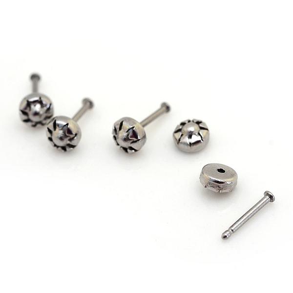 

PandaHall 304 Stainless Steel Lapel Pin Backs, Brooch Findings, Stainless Steel Color, 4mm, Pin: 0.8mm 304 Stainless Steel