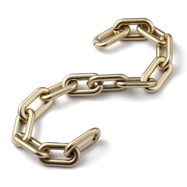 

PandaHall Handmade Spray Painted CCB Plastic Cable Chains, Oval Link Chains, for Handbag Chain Making, Gold, Link: 20.5x10.5x3mm, 39.37 inch...