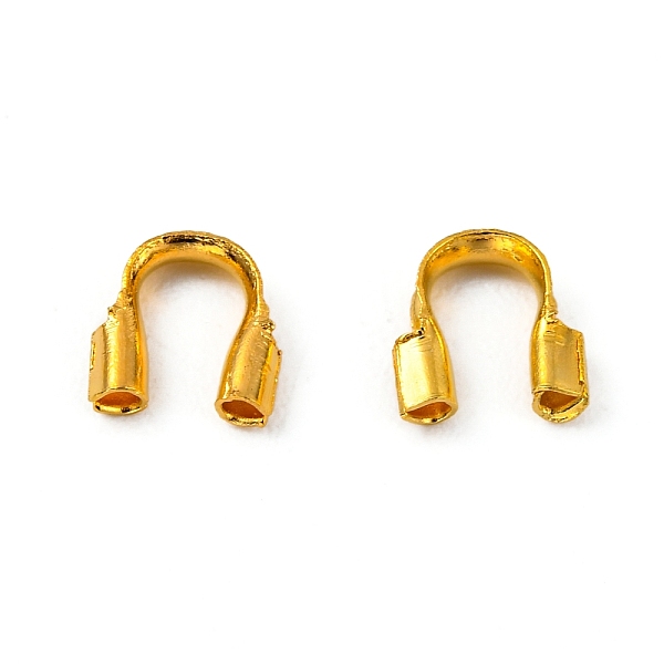 

PandaHall Brass Wire Guardian, Cadmium Free & Lead Free, Golden, 4.6x4.5x1.5mm, Hole: 0.7mm Brass
