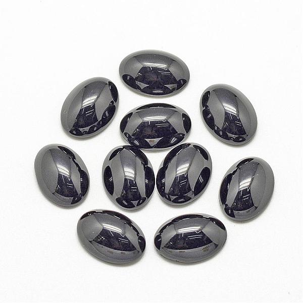 

PandaHall Natural Black Stone Cabochons, Oval, 40x30x7~8mm Black Stone Oval