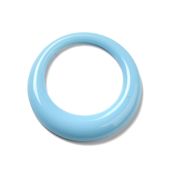 

PandaHall Resin Linking Ring, Round Ring, Sky Blue, 35x5mm, Inner Diameter: 24mm Resin Ring