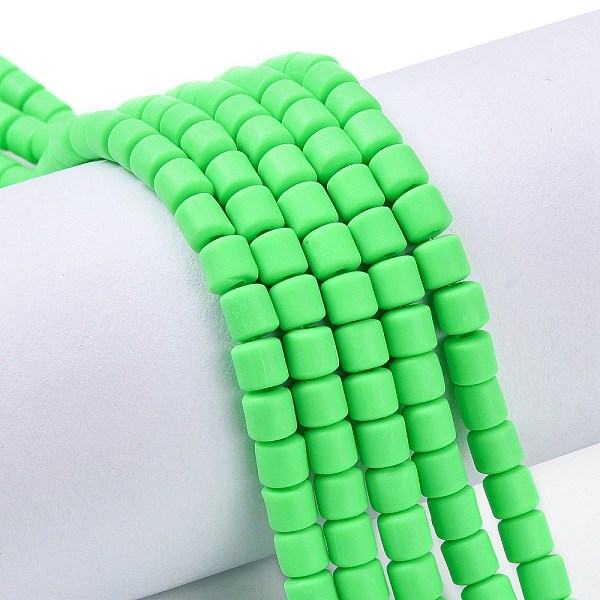 

PandaHall Polymer Clay Bead Strands, Column, Medium Spring Green, 5~7x6mm, Hole: 1.5~2mm, about 61~69pcs/strand, 15.74 inch Polymer Clay...