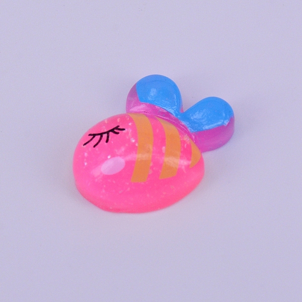 

PandaHall Transparent Resin Cabochon, Fish, Hot Pink, 17x18.5x7mm Resin Fish Pink