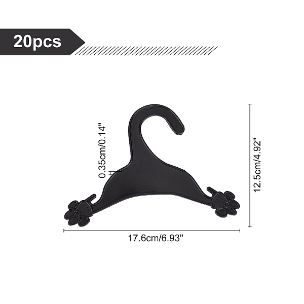 Plastic Dog Footprint Coat Hanger