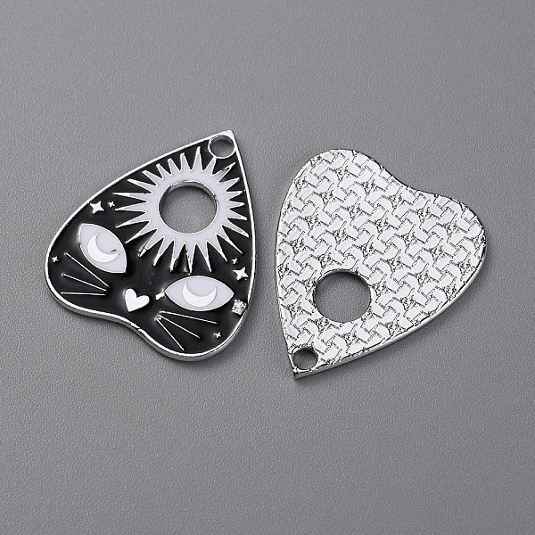

PandaHall Alloy Enamel Pendants, Platinum, Heart Charm, Cat Pattern, 26x22x1mm, Hole: 2mm Alloy+Enamel Cat Shape Black
