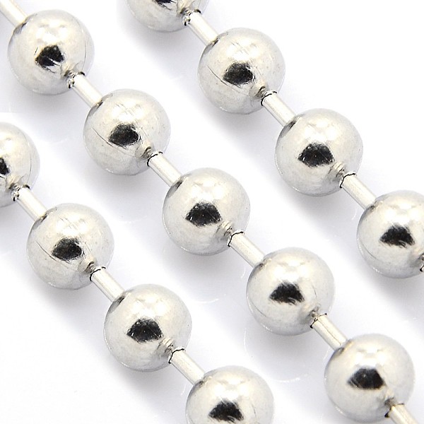 

PandaHall Electroplate 304 Stainless Steel Ball Chains, Stainless Steel Color, 12mm, Fit for 12mm inner diameter Ball Chain Connector 304...