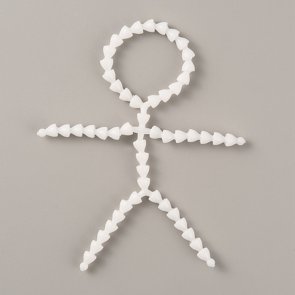 

PandaHall Plastic Action Figure Movable Skeleton, Doll Making Supplies, White, 145~150x113~115x7mm Plastic Human White