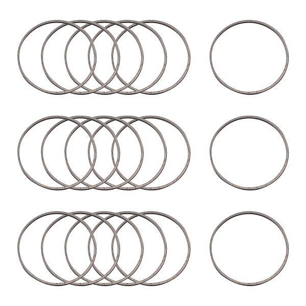 

PandaHall Brass Linking Rings, Gunmetal, 25x1mm Brass Ring