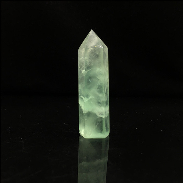 

PandaHall Point Tower Natural Green Fluorite Home Display Decoration, Healing Stone Wands, for Reiki Chakra Meditation Therapy Decos...