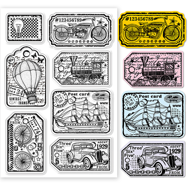 

PandaHall Custom PVC Plastic Clear Stamps, for DIY Scrapbooking, Photo Album Decorative, Cards Making, Vehicle, 160x110x3mm Plastic Vehicle...