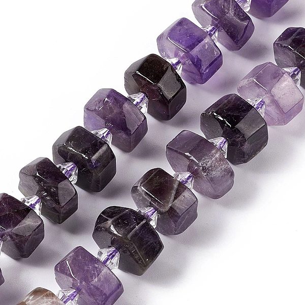 

PandaHall Natural Amethyst Beads Strands, Faceted, Flat Round, 14x14x5~8.5mm, Hole: 1.8mm, about 30pcs/strand, 14.76 inch(37.5cm) Amethyst...