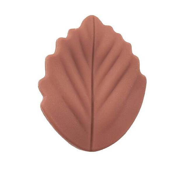 

PandaHall Food Grade Eco-Friendly Silicone Beads, Chewing Beads For Teethers, DIY Nursing Necklaces Making, Leaf, Brown, 24x19x7mm, Hole...