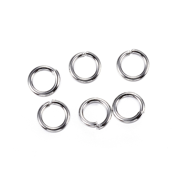 

PandaHall 304 Stainless Steel Jump Rings, Open Jump Rings, Stainless Steel Color, 21 Gauge, 4x0.7mm, Inner Diameter: 2.6mm 304 Stainless...
