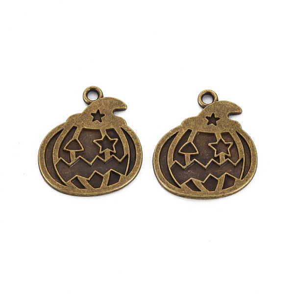 

PandaHall Halloween Tibetan Style Alloy Pendant Enamel Settings, Cadmium Free & Lead Free, Pumpkin, Antique Bronze, 23x20x1mm, Hole: 2mm...