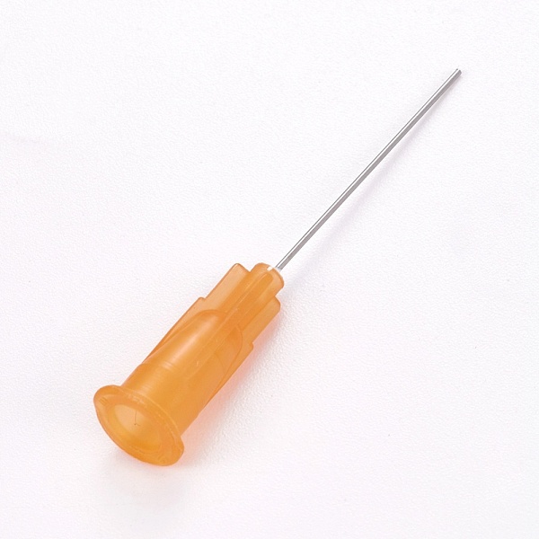 

PandaHall Plastic Fluid Precision Blunt Needle Dispense Tips, Orange, 7.5x6.5x42.5mm, Inner Diameter: 4mm, Pin: 0.5mm Plastic Orange