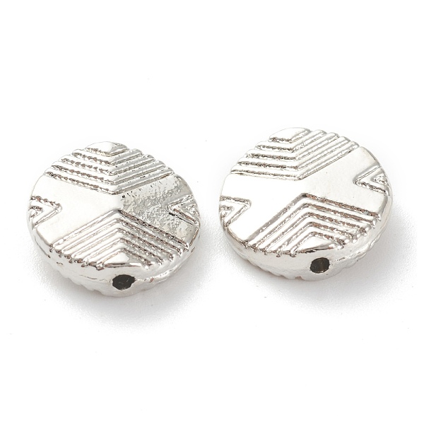 

PandaHall Rack Plating Alloy Beads, Lead Free & Cadmium Free, Long-Lasting Plated, Flat Round, Platinum, 10.5x3mm, Hole: 1.2mm Alloy Flat...