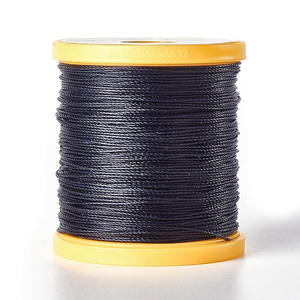 

PandaHall Round Waxed Polyester Cord, Micro Macrame Cord, Leather Sewing Thread, for Bracelets Jewelry Making, Beading Crafting Macrame..., Blue
