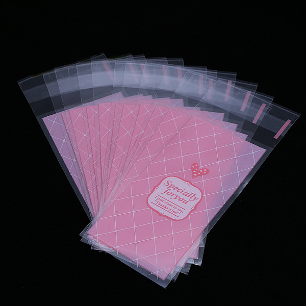 

PandaHall Rectangle Plastic Cellophane Bags, for Lipstick Packaging, Hot Pink, 13x5cm, Unilateral Thickness: 0.035mm, Inner Measure: 10x5cm...