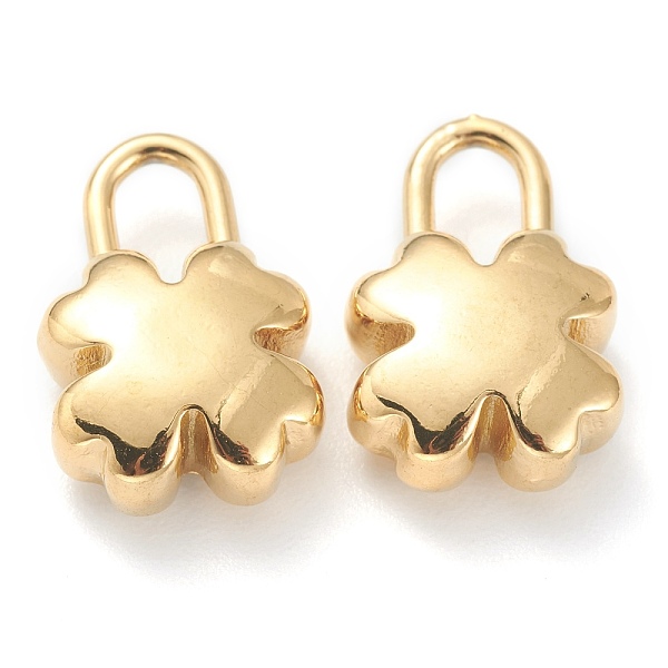 

PandaHall 304 Stainless Steel Pendants, Clover, Golden, 15x10x5mm, Hole: 3x5mm 304 Stainless Steel Clover