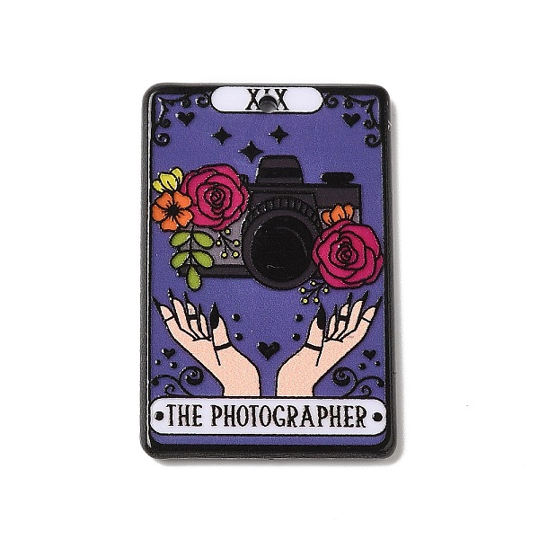 

PandaHall Acrylic Pendants, Rectangle with Tarot Pattern, Medium Purple, 41x26x2.5mm, Hole: 1.8mm Acrylic Tarot