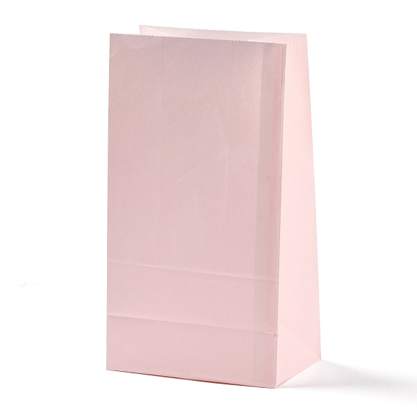 

PandaHall Rectangle Kraft Paper Bags, None Handles, Gift Bags, Pink, 13x8x24cm Paper None Pink