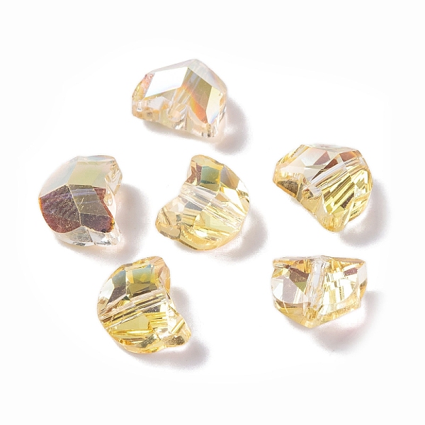 

PandaHall 100Pcs Electroplate Glass Beads, Cat Shape, Faceted, Goldenrod, 6x7x4.5mm, Hole: 1mm Glass Cat Shape Gold