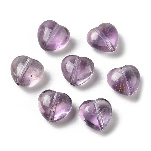 

PandaHall Natural Amethyst Beads, Heart, 9.5~10x10~10.5x6.5mm, Hole: 1.2mm Amethyst Heart