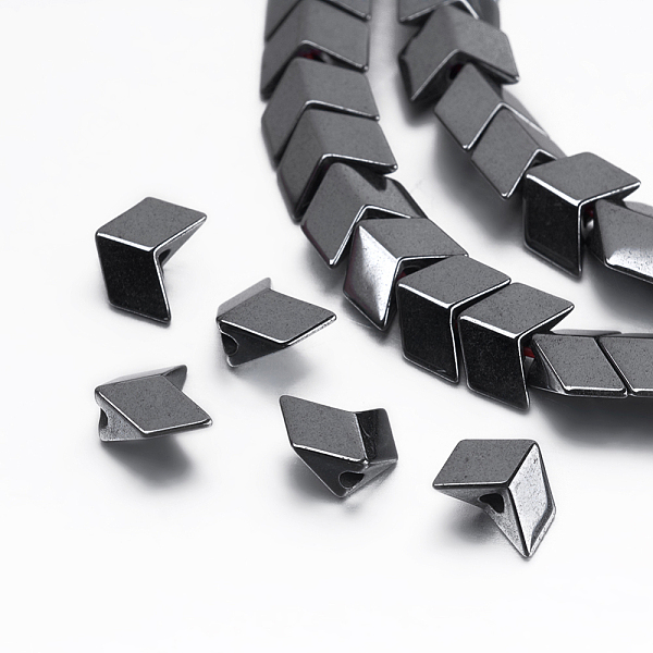 

PandaHall Non-magnetic Synthetic Hematite Beads Strands, Arrow, 5x6x3mm, Hole: 0.8mm, about 116pcs/strand, 15.9 inch(40.5cm) Non-magnetic...