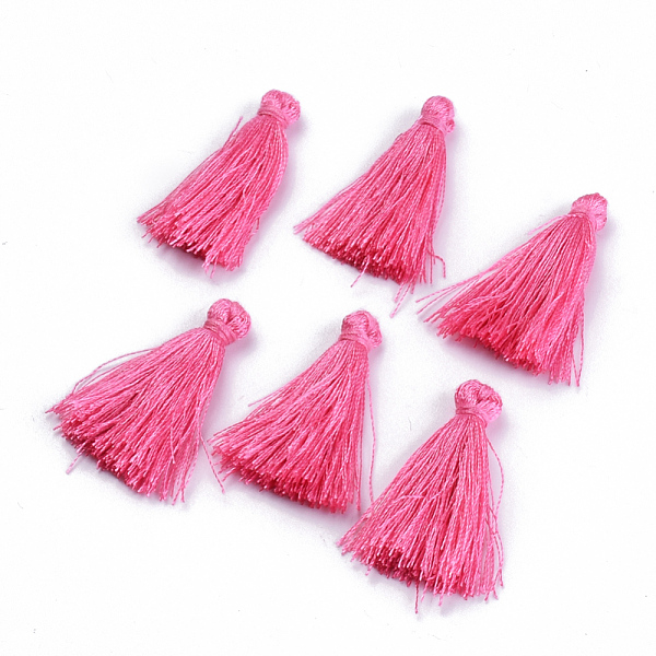 

PandaHall Polyester Tassel Pendant Decorations, Hot Pink, 30~35mm Polyester Pink