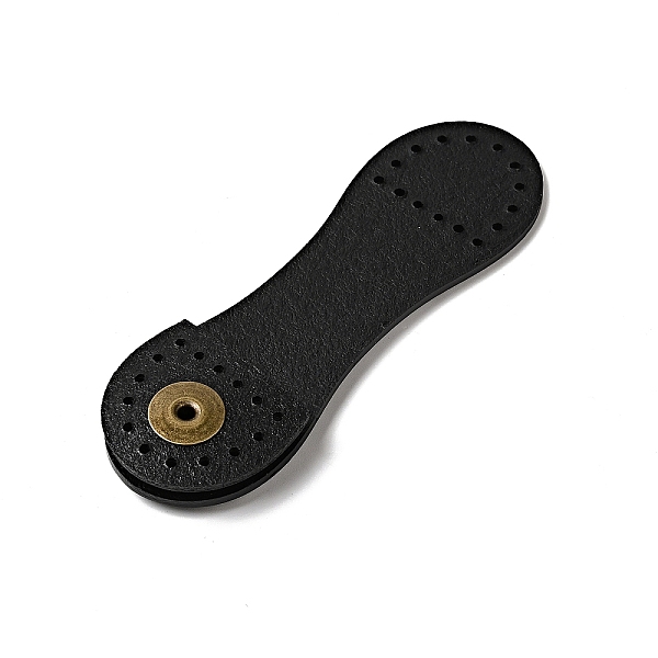 

PandaHall Semi-circle Cowhide Leather Sew on Purse Clasps, Brass Snap Button Bag Mouth Buckle, Suitcase Bag Anti-Theft Parts, Black...