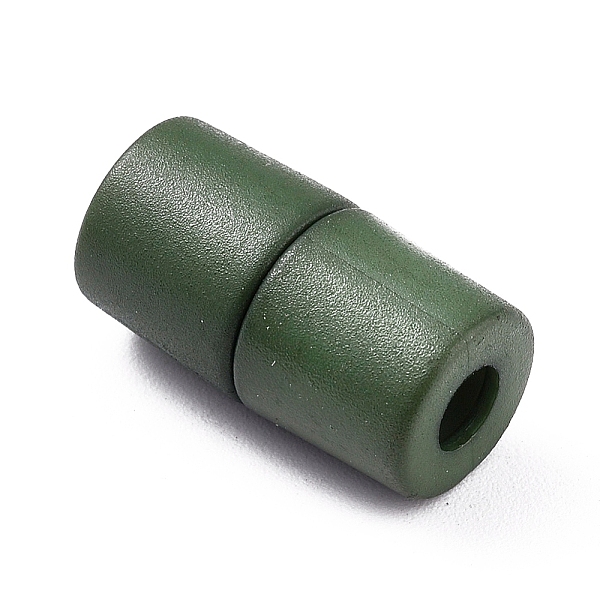 

PandaHall Plastic Lanyard Safety Breakaway Pop Barrel Connectors for Necklace, Ribbon Lanyards, Dark Olive Green, 20x11mm, Hole: 4.5mm...