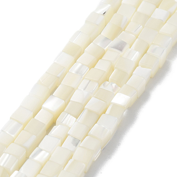 

PandaHall Natural Trochus Shell Beads Strands, Cube, Floral White, 3.5~5x4~4.5x4~4.5mm, Hole: 0.7mm, about 90~92pcs/strand, 15.55''~15.75''...