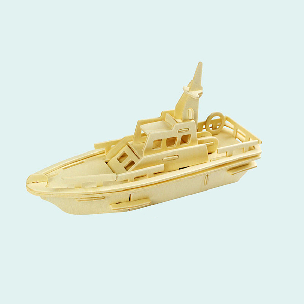

PandaHall Wood Assembly Toys for Boys and Girls, 3D Puzzle Model for Kids, Patrol Boat, BurlyWood, Finished: 210x70x120mm Wood Others Orange