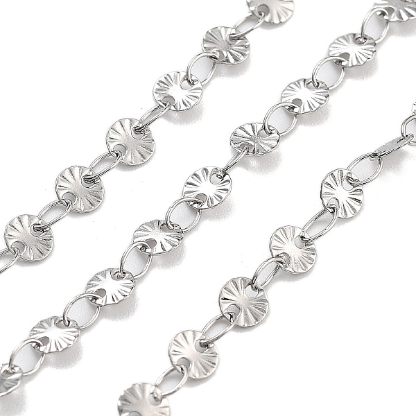 

PandaHall 304 Stainless Steel Link Chain, Stainless Steel Color, Link: 4x0.4mm and 4x2.5x0.4mm 304 Stainless Steel