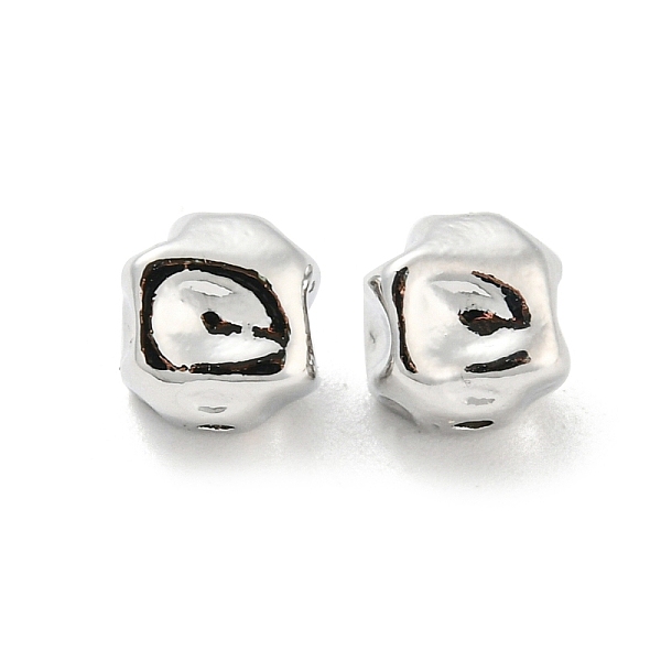

PandaHall Brass Beads, Nuggets, Platinum, 6x6x6mm, Hole: 1mm Brass Nuggets