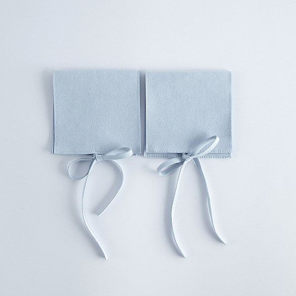 

PandaHall Microfiber Jewelry Storage Gift Pouches, Envelope Bags with Flap Cover, for Jewelry, Watch Packaging, Square, Light Steel Blue...