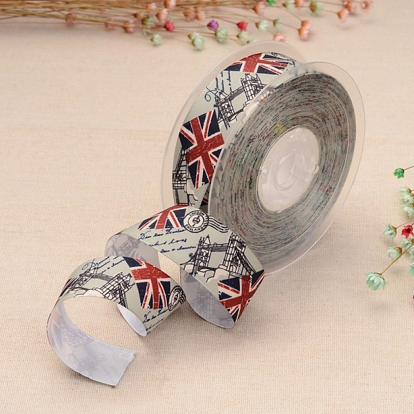 

PandaHall National Flag Printed Polyester Ribbon for Gift Packing and Festival Decoration, Aqua, 1 inch(25mm), 100yards/roll(91.44m/roll)..., Cyan