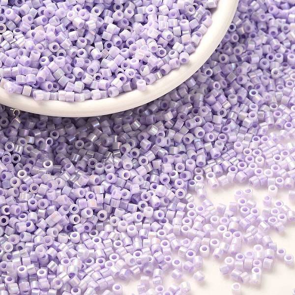 

PandaHall Cylinder Seed Beads, Opaque Colours Luster, Uniform Size, Plum, 2x1.3~1.5mm, Hole: 0.8~1mm, about 40000pcs/bag, 450g/bag Glass..., Purple
