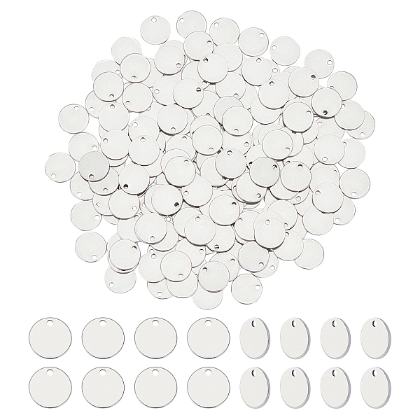 

PandaHall Unicraftale 304 Stainless Steel Charms, Stamping Blank Tag, Flat Round, Stainless Steel Color, 10x1mm, Hole: 1.4mm, 300pcs/box 304...