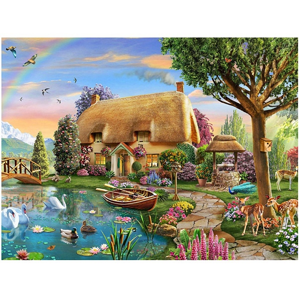 

PandaHall DIY Diamond Painting Kit, Including Resin Rhinestones Bag, Diamond Sticky Pen, Tray Plate and Glue Clay, Mixed Color, 300x400mm...