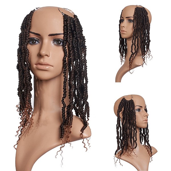 

PandaHall Bomb Twist Crochet Hair, Spring Twist Hair Prelooped Crochet Braids, Low Temperature Heat Resistant Fiber, Synthetic Twisted Hair...