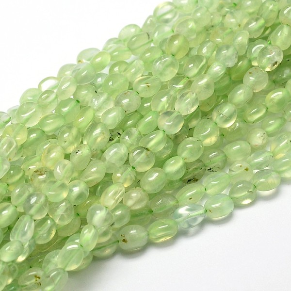 

PandaHall Natural Prehnite Nuggets Beads Strands, Tumbled Stone, 5~10x6~7x3~7mm, hole: 1mm, about 14.9 inch~15.7 inch Prehnite Nuggets