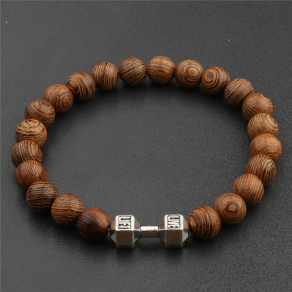 

PandaHall Wood & Alloy Beaded Stretch Bracelet, Sports, 6-3/4~7-1/2 inch(17~19cm) Wood Sports Brown