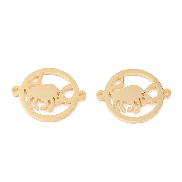 

PandaHall 201 Stainless Steel Links, Manual Polishing, Ring with Cattle Vacuum Plating , Real 18K Gold Plated, 20x16x1.5mm, Hole: 1.2mm 201...