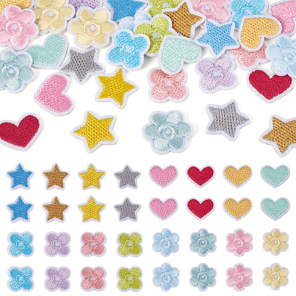 2 Sets Embroidery Cloth Iron On/Sew On Patches