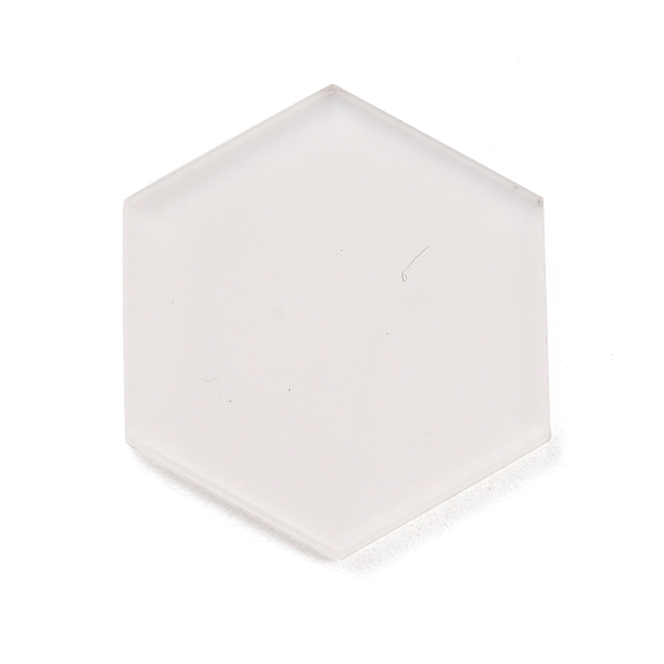 

PandaHall Hexagon Acrylic Display Base, for Miniatures, Models and Toilet Sign, Clear, 25x28x2mm Acrylic Clear