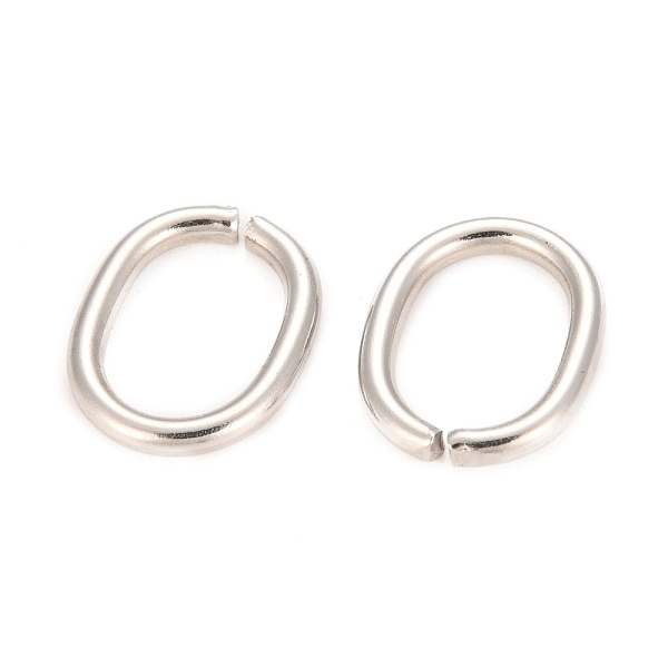 

PandaHall 304 Stainless Steel Open Jump Rings, Oval, Stainless Steel Color, 13x11x2mm 201 Stainless Steel
