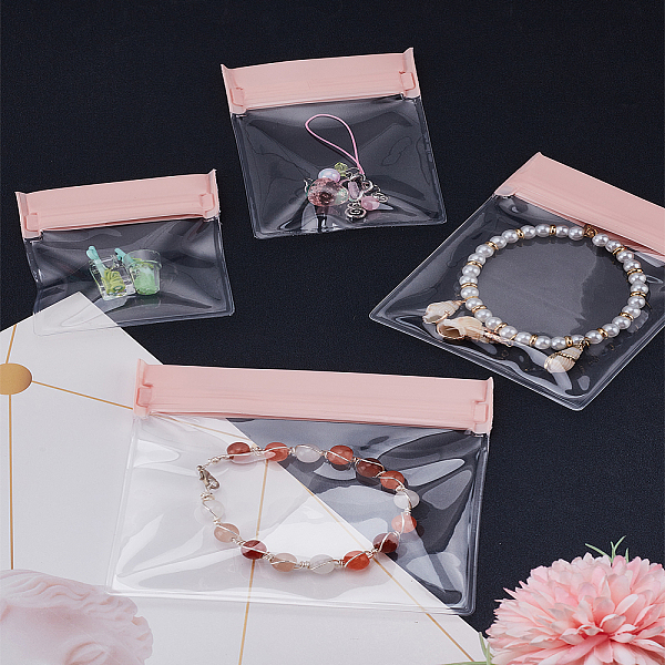 8 sac de rangement de bijoux auto-obturant en EVA de 4 styles