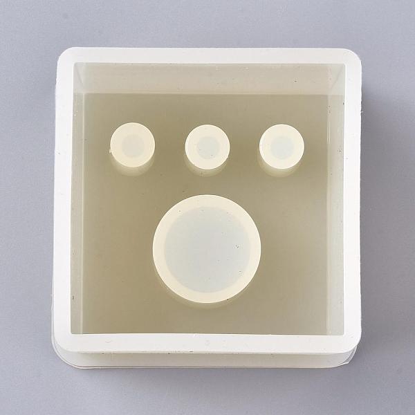 PandaHall DIY Cube Flower Receptacle, Penrack Casting Silicone Molds, For UV Resin, Epoxy Resin Making, White, 73x73x62mm, Inner Diameter...